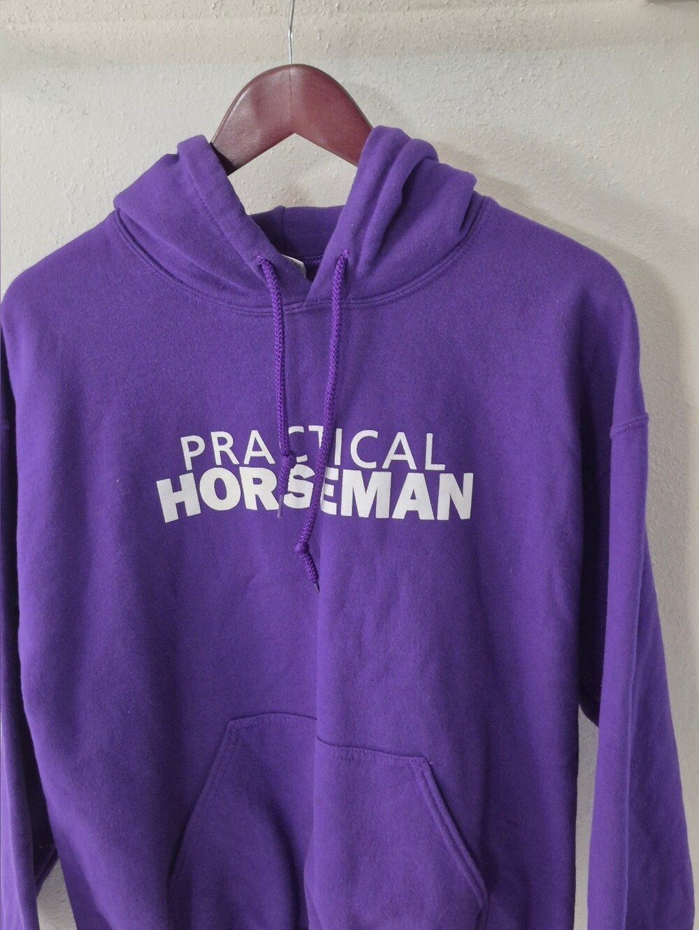 Purple Practical Horseman Pullover Hoodie